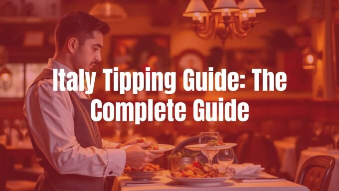 Italian waiter serving food in a cozy trattoria, warm lighting, rustic decor, realistic.