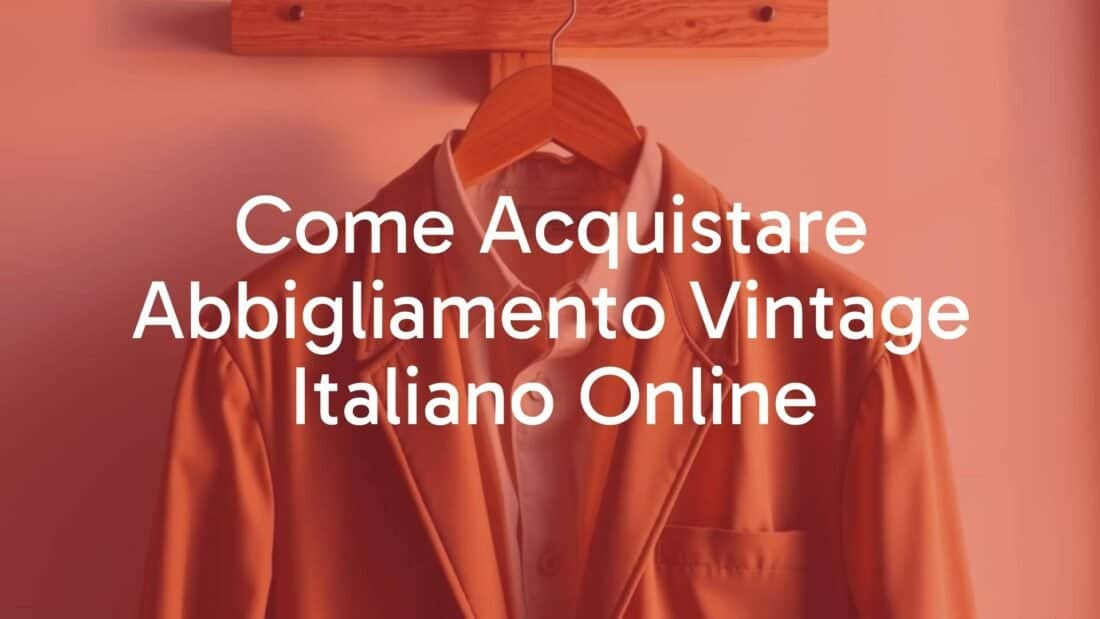 Stylish Italian vintage clothing displayed elegantly on a wooden hanger, soft warm lighting, realistic.