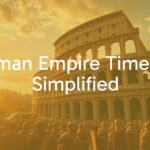 Ancient Roman Colosseum under a golden sunset, Roman soldiers and citizens in the foreground, historical and grand atmosphere, realistic.