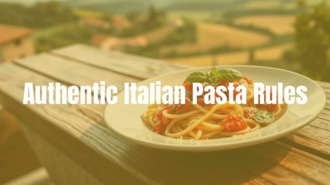 A rustic wooden table with a plate of perfectly cooked al dente pasta topped with rich tomato sauce, fresh basil leaves, and grated parmesan, Italian countryside in the background, warm and inviting lighting, realistic.