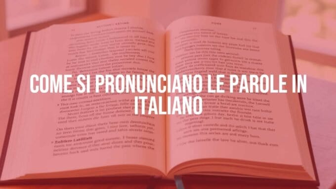 Italian language learning, phonetic pronunciation guide, open book with Italian words, warm and inviting atmosphere, realistic.
