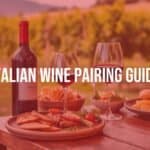 Elegant Italian wine and food pairing, rustic wooden table, vineyard background, warm lighting, realistic.