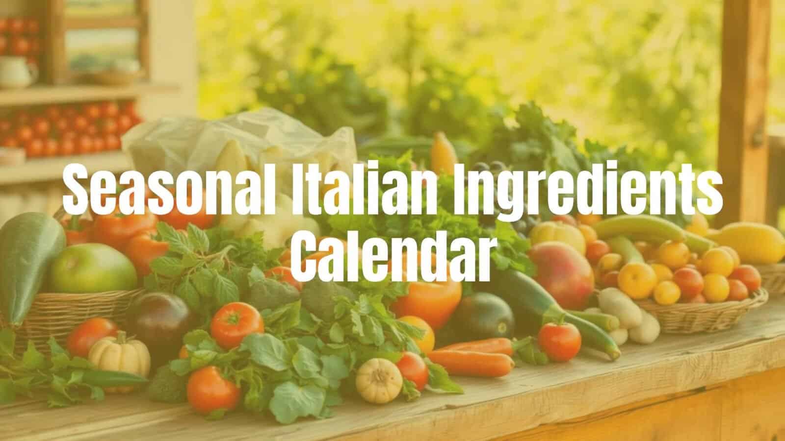 Seasonal Italian produce arranged on a rustic wooden table, fresh vegetables and fruits, warm sunlight, authentic Italian countryside vibe, realistic.